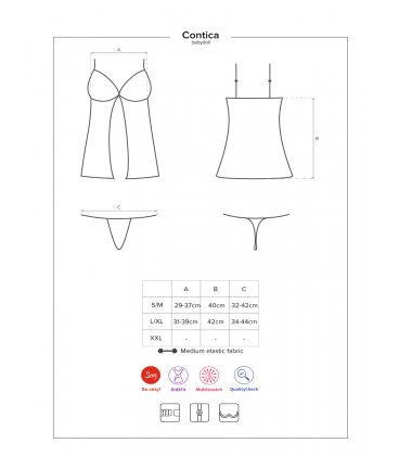 Obsessive - Contica Babydoll & Panties
