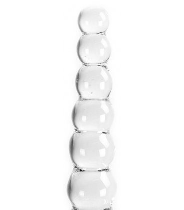 Glass Dildo Clear Balls