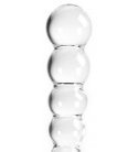 Glass Dildo Clear Balls