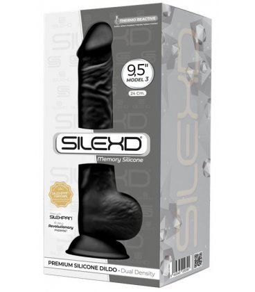 Silexd - Premium Dildo, 9.5", Black