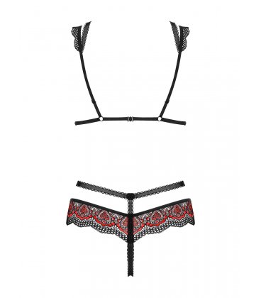 Obsessive - Megies Cupless Bra & Crotchless Thong