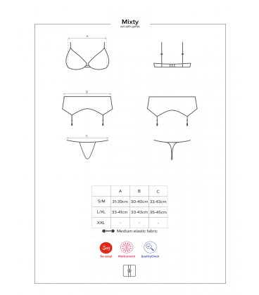 Obsessive - Mixty Garter Set