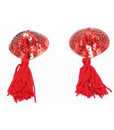 Nipple Heart Covers, Red