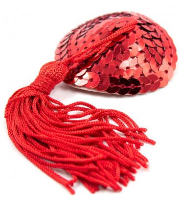 Nipple Heart Covers, Red