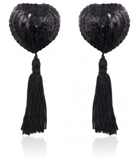 Nipple Heart Covers, Black