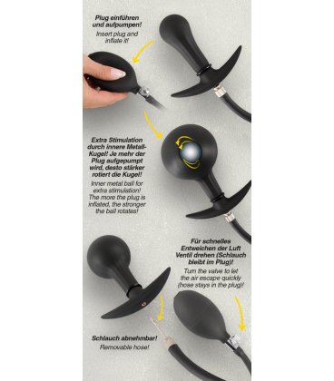 Inflatable Plug with Ball