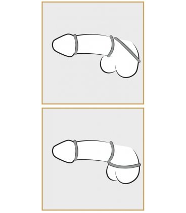 Metallic Silicone Cock Ring Set