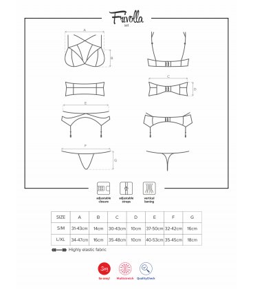 Obsessive - Frivolla Garter Set