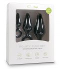 EasyToys - Buttplug Set With Pull Ring, Black