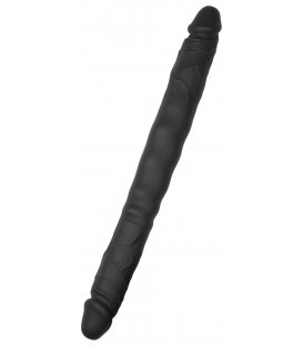 EasyToys - Silicone Double Ended Dildo 40cm, Black