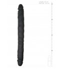 EasyToys - Silicone Double Ended Dildo 40cm, Black