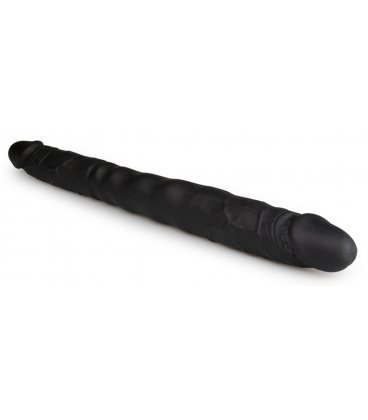 EasyToys - Silicone Double Ended Dildo 40cm, Black
