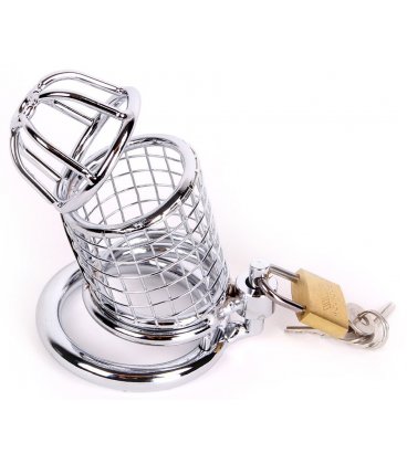 Metal Chastity Cage, Squares
