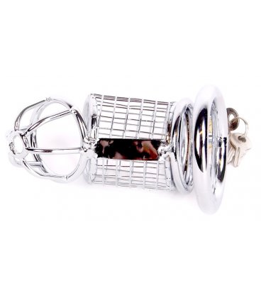 Metal Chastity Cage, Squares