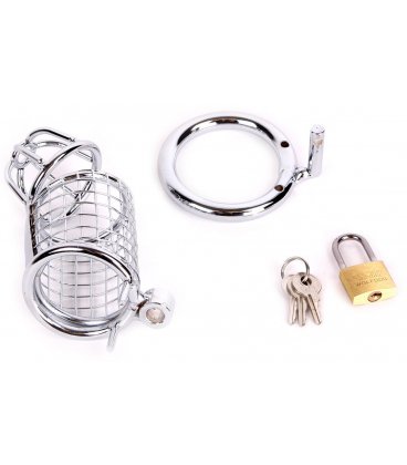 Metal Chastity Cage, Squares