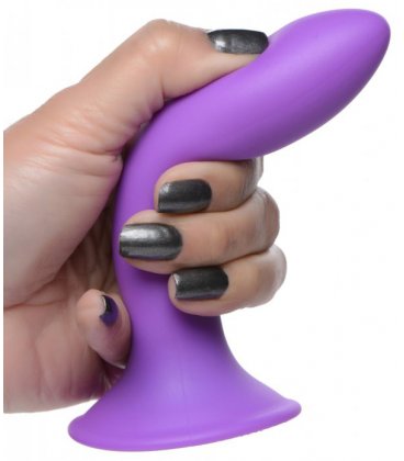 Squeeze-It - Flexible Silicone Dildo, Purple