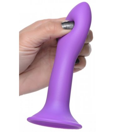 Squeeze-It - Flexible Silicone Dildo, Purple