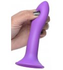 Squeeze-It - Flexible Silicone Dildo, Purple