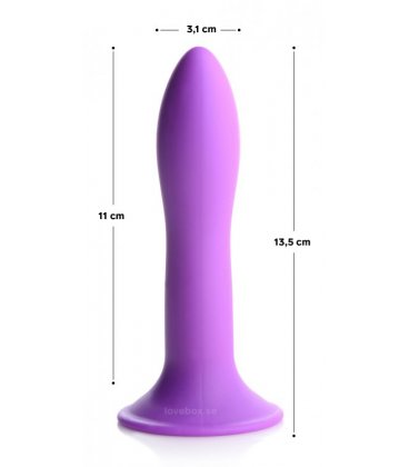 Squeeze-It - Flexible Silicone Dildo, Purple