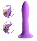 Squeeze-It - Flexible Silicone Dildo, Purple
