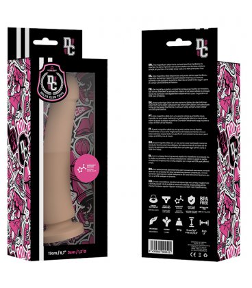 Silicone Dong , Flesh - 17cm