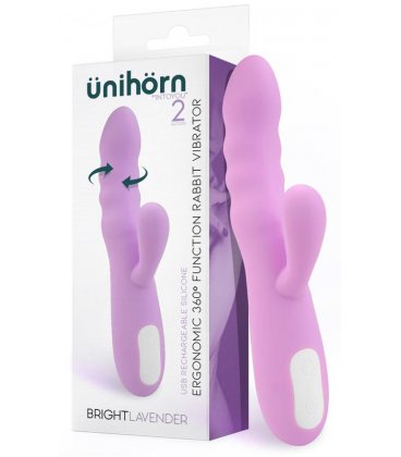 ûnihörn - Brightlavender 360 Silicone Rabbit