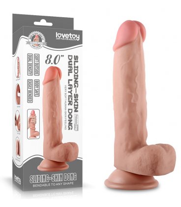 Sliding Skin Dual Layer Dong 8"