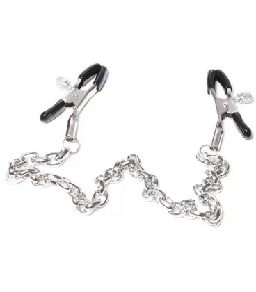 Festich Addict - Metal Nipple Clamps with Chain