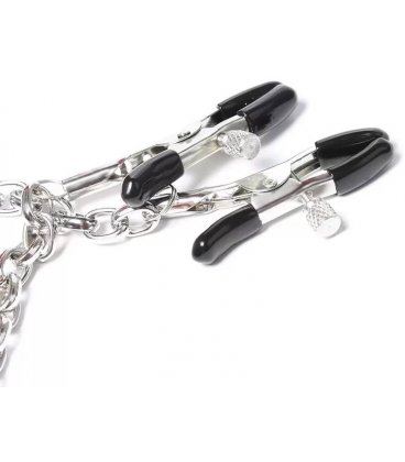Festich Addict - Metal Nipple Clamps with Chain