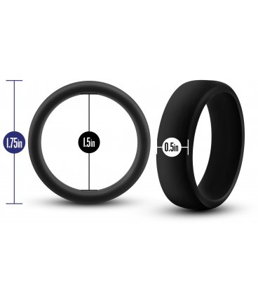 Silicone Go Pro Cock Ring, Black