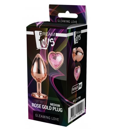 Gleaming Love Plug - Rose Gold, Medium
