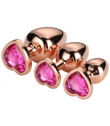 Gleaming Love Plug - Rose Gold, Set