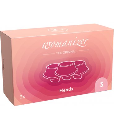 Womanizer - Premium Eko/Classic, munstycke S, 3-pack - ljusrosa