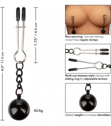 Weighted Tweezer Nipple Clamps