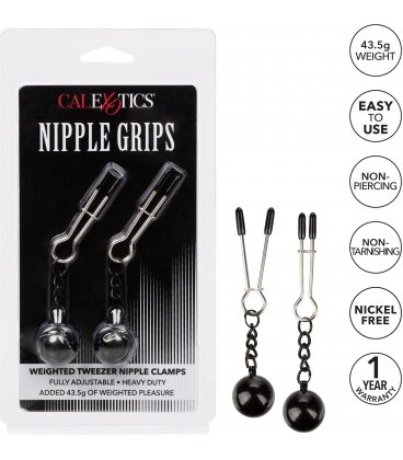 Weighted Tweezer Nipple Clamps