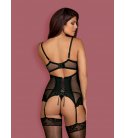 Obsessive - Amallie Corset & Thong, Black