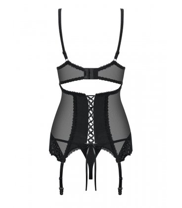 Obsessive - Amallie Corset & Thong, Black