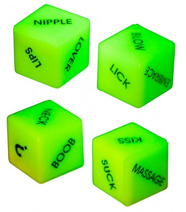 Glow in the Dark - Love Dice