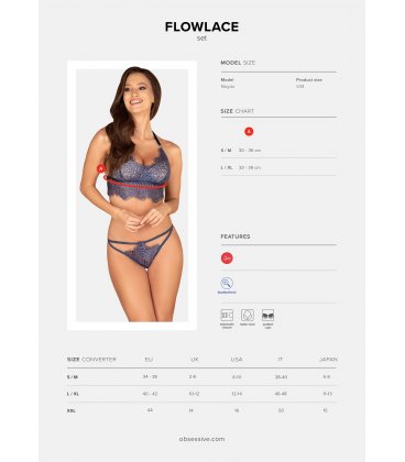 Obsessive - Flowlace Top & Thong