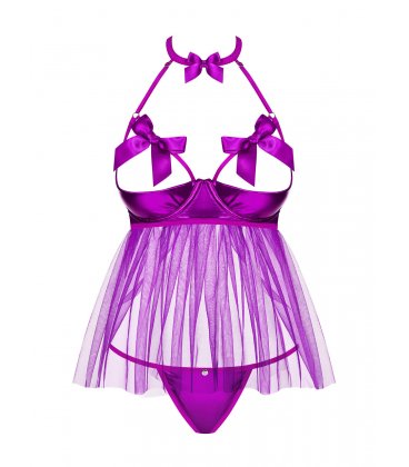 Obsessive - Delishya Half-Cup Babydoll & Thong