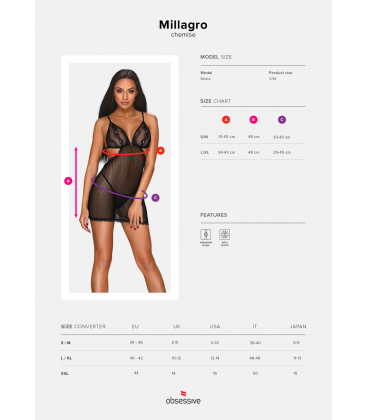 Obsessive - Millagro Chemise & Thong