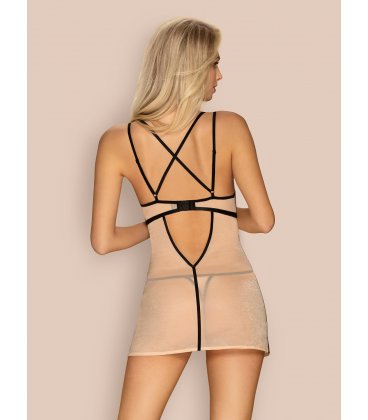 Obsessive - Nudelia Chemise & Thong