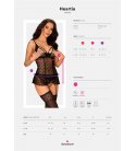Obsessive - Heartia Half-Cups Corset & Crotchless Thong