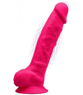 Silexd - Premium Vibration Dildo, 20cm, Pink