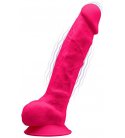 Silexd - Premium Vibration Dildo, 20cm, Pink