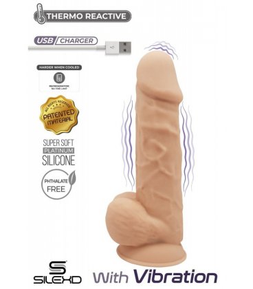 Silexd - Premium Vibration Dildo, 21,5cm