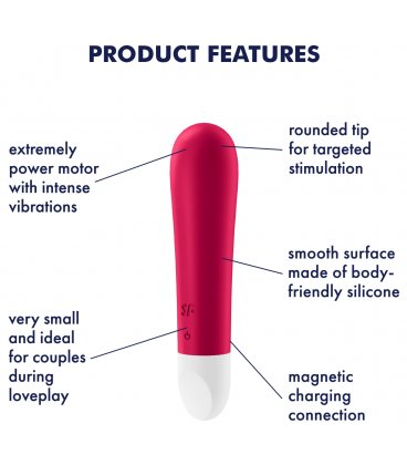 Satisfyer - Ultra Power Bullet 1 Vibrator, Red