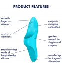 Satisfyer - Teaser Finger Vibrator, Blue