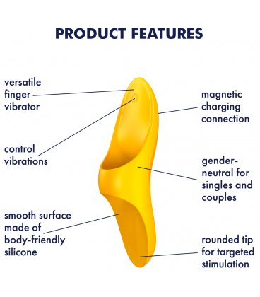 Satisfyer - Teaser Finger Vibrator, Yellow
