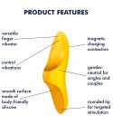 Satisfyer - Teaser Finger Vibrator, Yellow